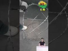 BTO-16 2.8MM KAYIL DÜZÜNÜ Sıcak Dip Galvanizli Ukrayna Sınırı Concertina Tıraş Tel