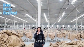 Hesco Bariyerleri Güçlü Savunma Sel Koruması