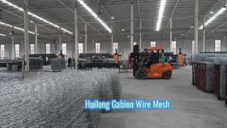 Atölyede Galvanizli Gabion Hasır Kutu Hazır Ürünler