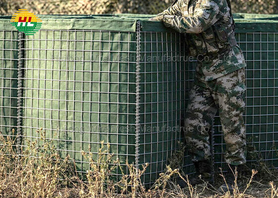 Gabions Defensive Barrier  Range Hesco Wall Bastion Box  Firing Range Fence Geotextile Sand Container Galvanized Sand Barrier