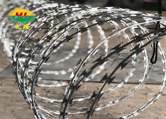 BTO-16 2.8MM KAYIL DÜZÜNÜ Sıcak Dip Galvanizli Ukrayna Sınırı Concertina Tıraş Tel