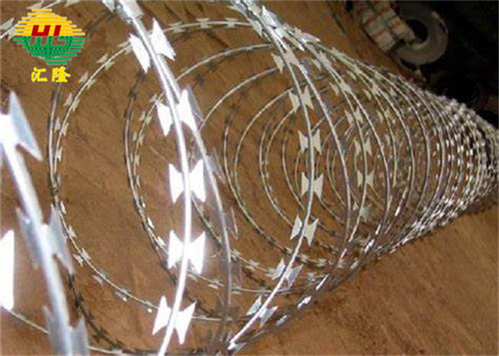 Askeri Savunma Galvanize BTO-18 Concertina Ukrayna Sınırı için Tel Güvenliği