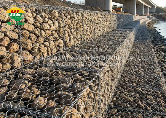 Muro Gaviones Altıgen Galvanize En Stock Para Obra Civil Ingenieria Koruma Taludes Kontrol Erozyon Envio Inmediato