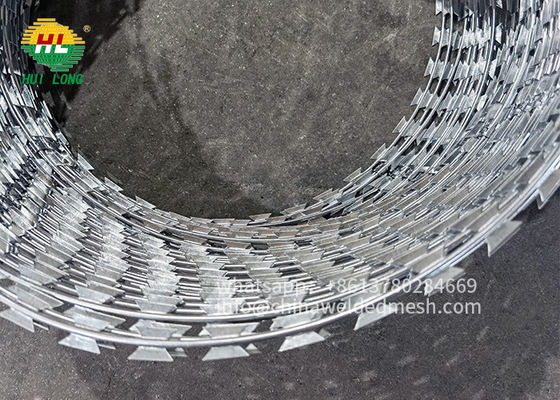 Concertina Spiral Tıraş Blade Tel Çit Tıraş Dikenli Tel Alambre De Puas Paslanmaz Çelik 900mm Bobin Diametresi