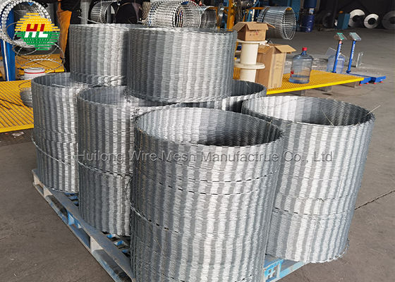 HUILONG 18 inç Jiletli Tel Bobin, 50Ft Kırpılmış Concertina Wire