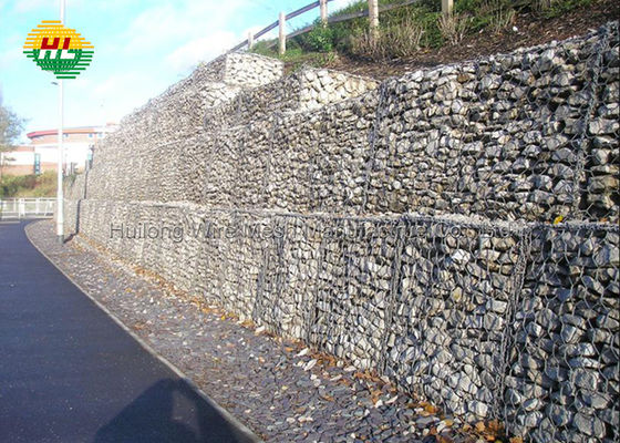 Baraj Restorasyonu İçin Hava Koşullarına Dayanıklı 100x120mm Altıgen Gabion Kutusu